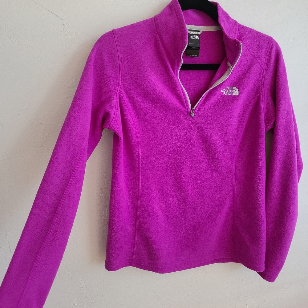 The North Face Fleece 1/4 Zip, Size S/P, Magenta